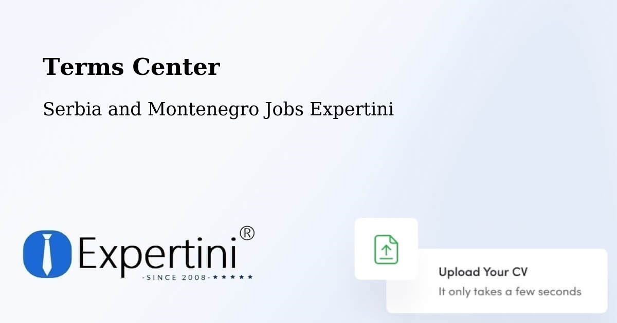 Terms of Service – Chambly - Serbia and Montenegro Jobs Expertini